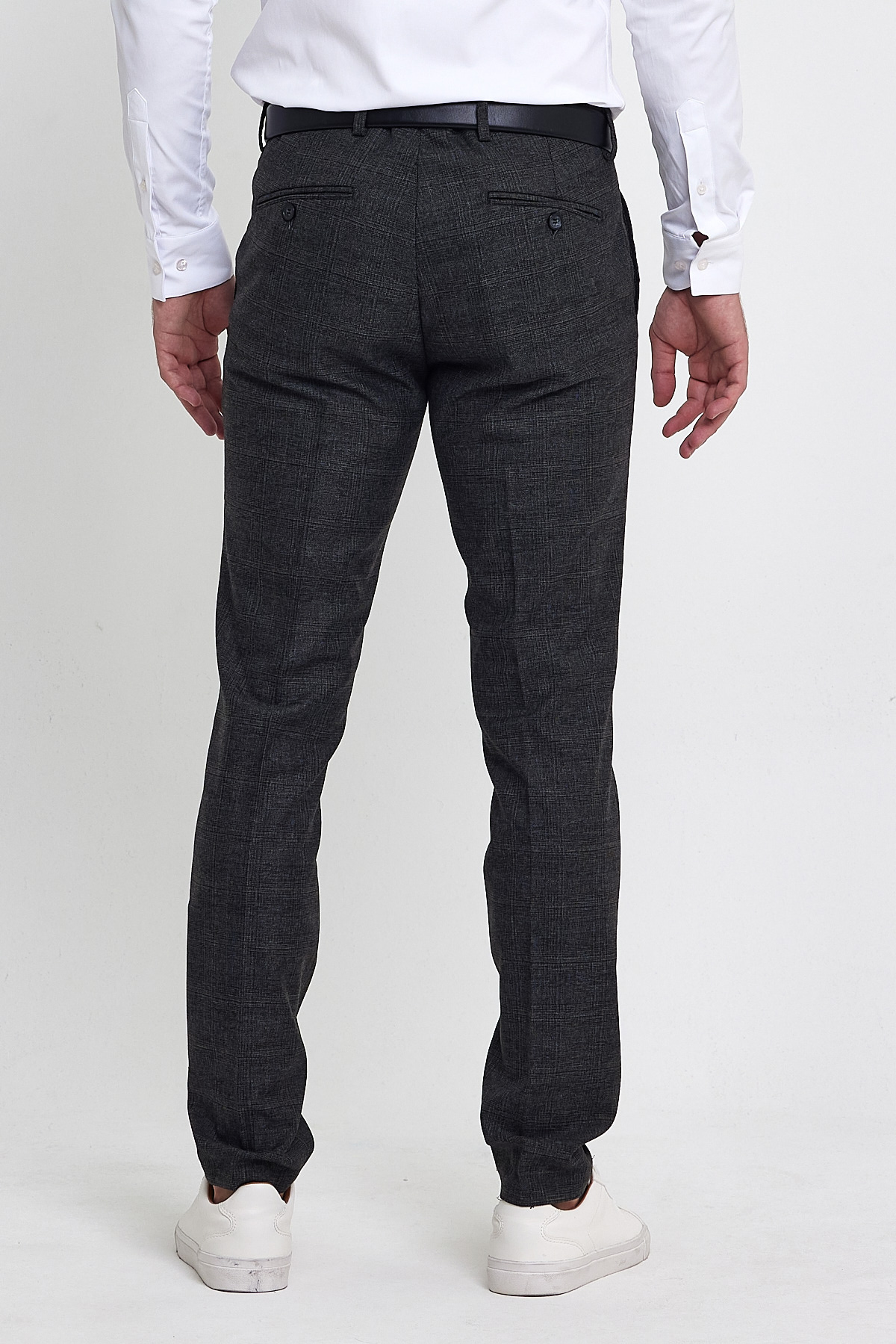 Штани slim fit Trend Collection 1225 Чорно-сірий (COL. 3) - Фото 3