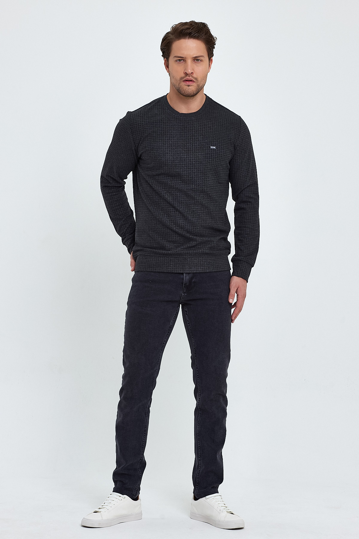 Свитер casual Trend Collection 20881 Антрацит (ANTR) - Фото 