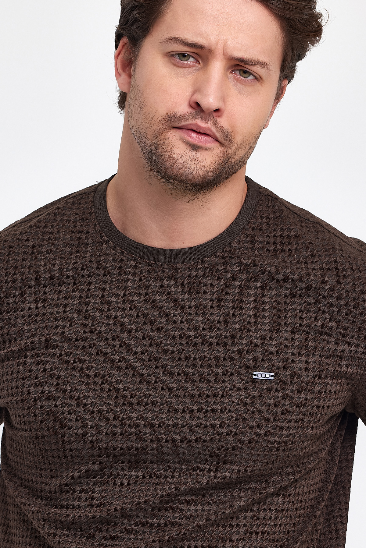 Свитер casual Trend Collection 20881 коричневый (TUTUN) - Фото 1