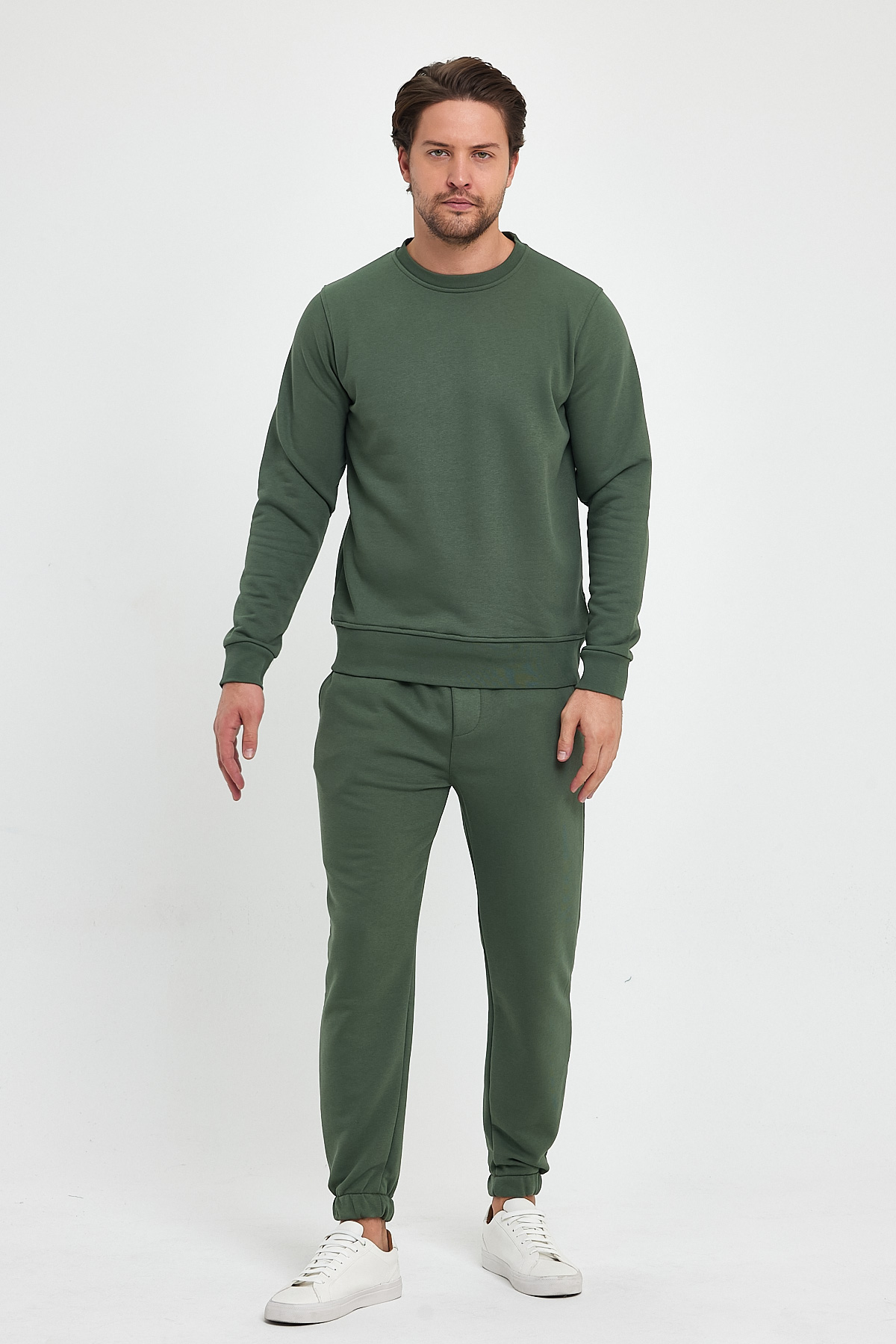 Спорт комплект Trend Collection: Свитшот 6049 Хаки, Штаны 5424-1 Хаки - Фото 5