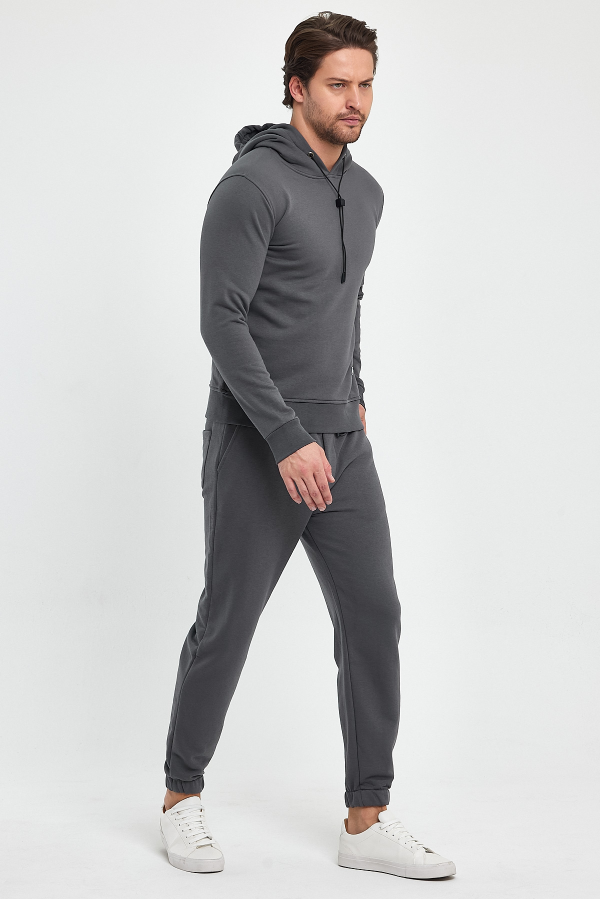 Спорт комплект Trend Collection: Худи 5335 Антрацит, Брюки 5424-1 Антрацит - Фото 