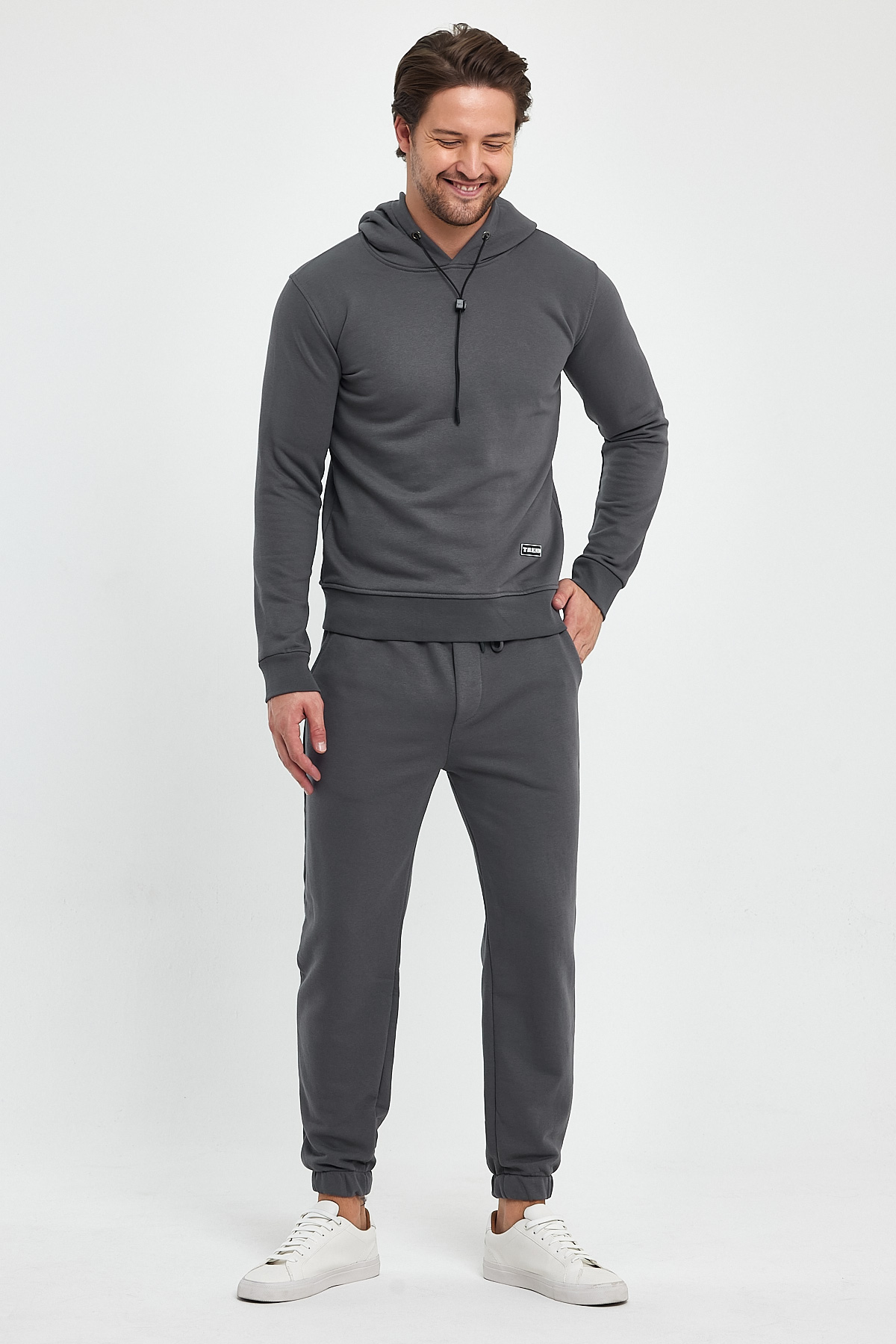Спорт комплект Trend Collection: Худи 5335 Антрацит, Брюки 5424-1 Антрацит - Фото 5