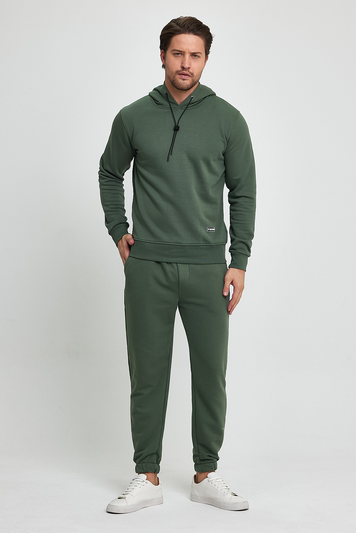 Спорт комплект Trend Collection: Худи 5335 Хаки, Брюки 5424-1 Хаки - Фото 5