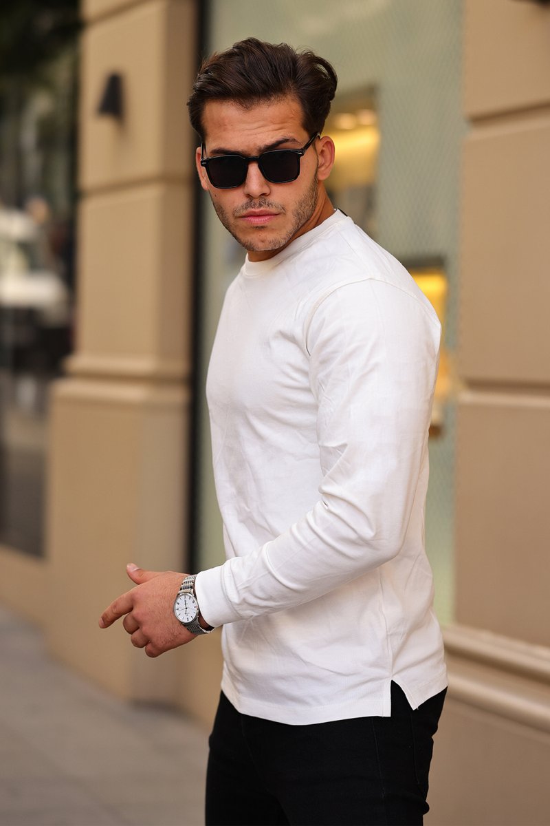 Лонгслив Trend Collection 5000-02 Белый (ECRU) - Фото 8