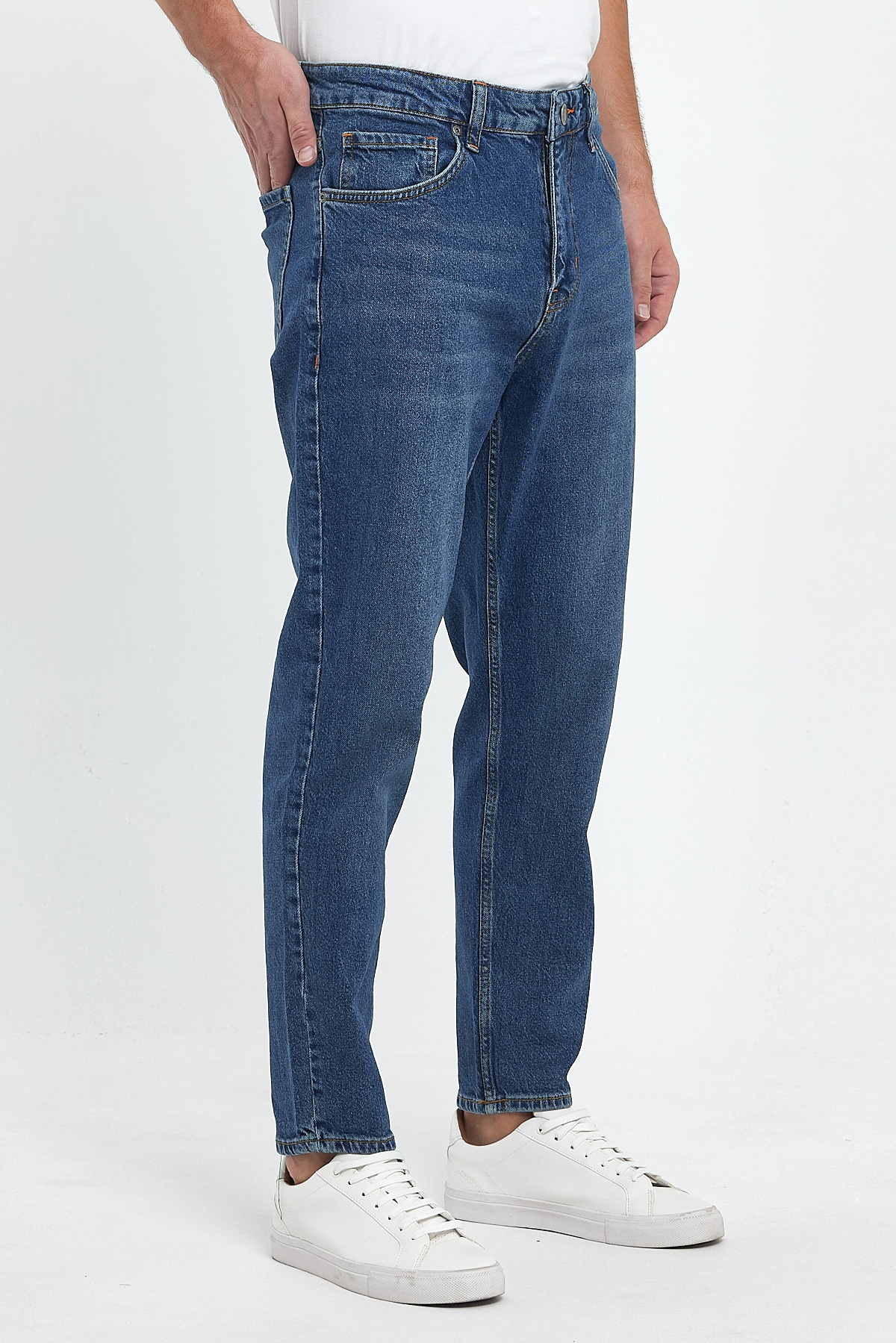 Джинси мом Trend Collection 3003-1 Синій (BLUE) - Фото 3