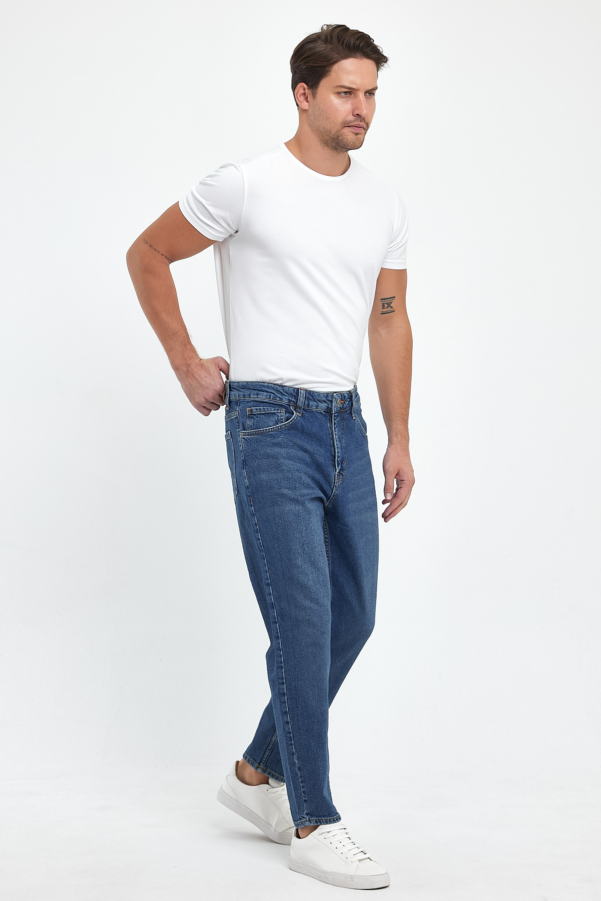Джинси мом Trend Collection 3003-1 Синій (BLUE) - Фото 6
