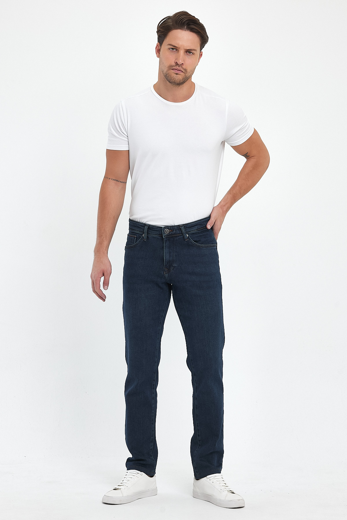 Джинсы slim fit Trend Collection 13093 синий (KAHVE) - Фото 