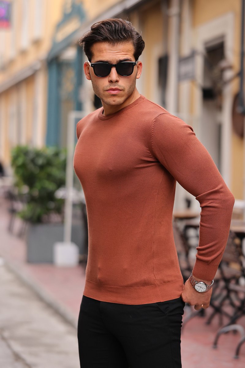 Светр Trend Collection 2022 Рудий (Y.KAHVE) - Фото 7