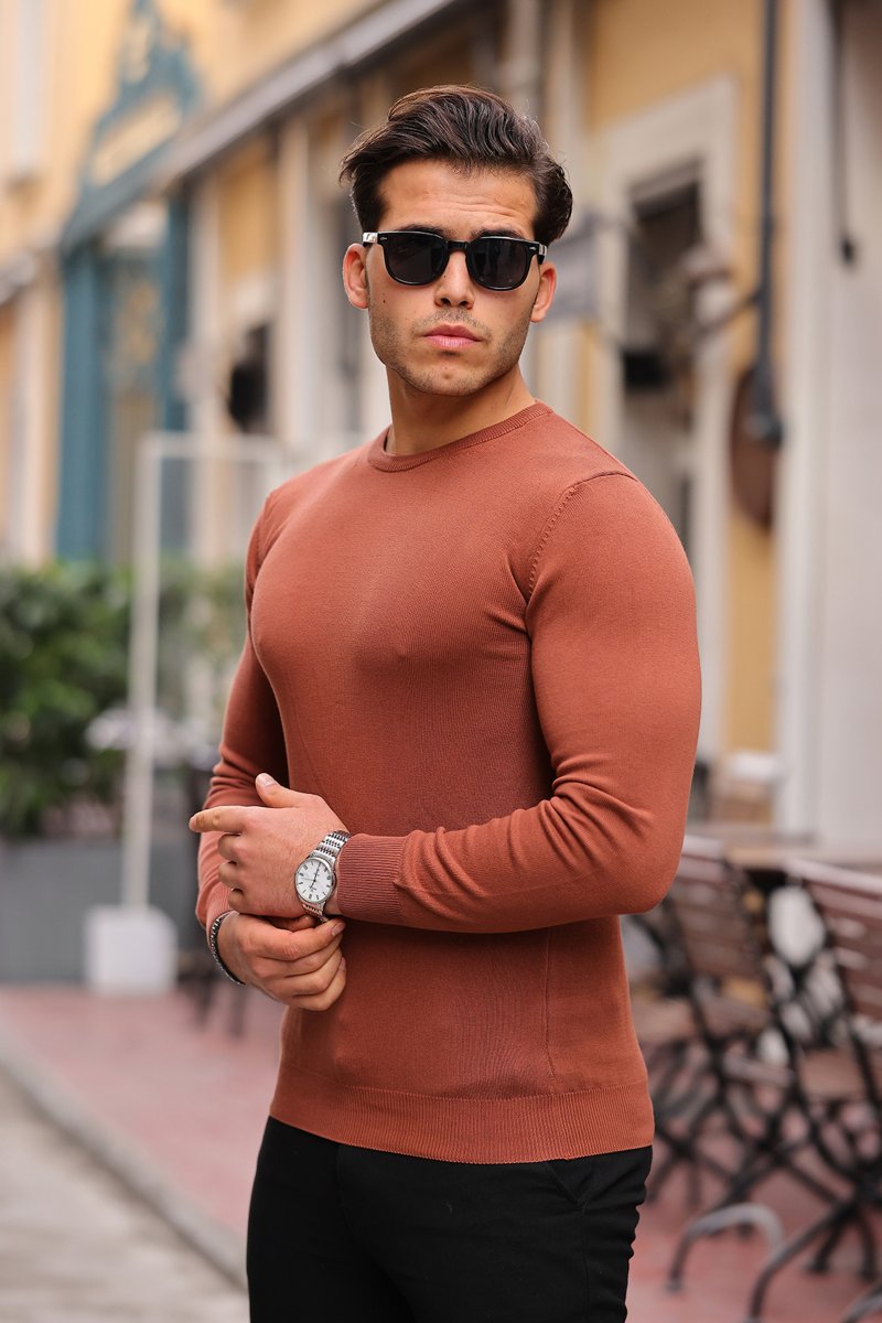 Светр Trend Collection 2022 Рудий (Y.KAHVE) - Фото 8