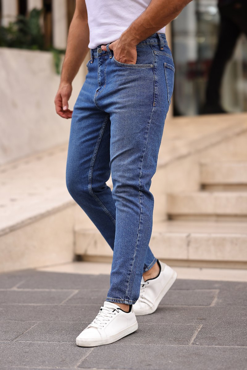 Джинси мом Trend Collection 3003-1 Синій (BLUE) - Фото 9