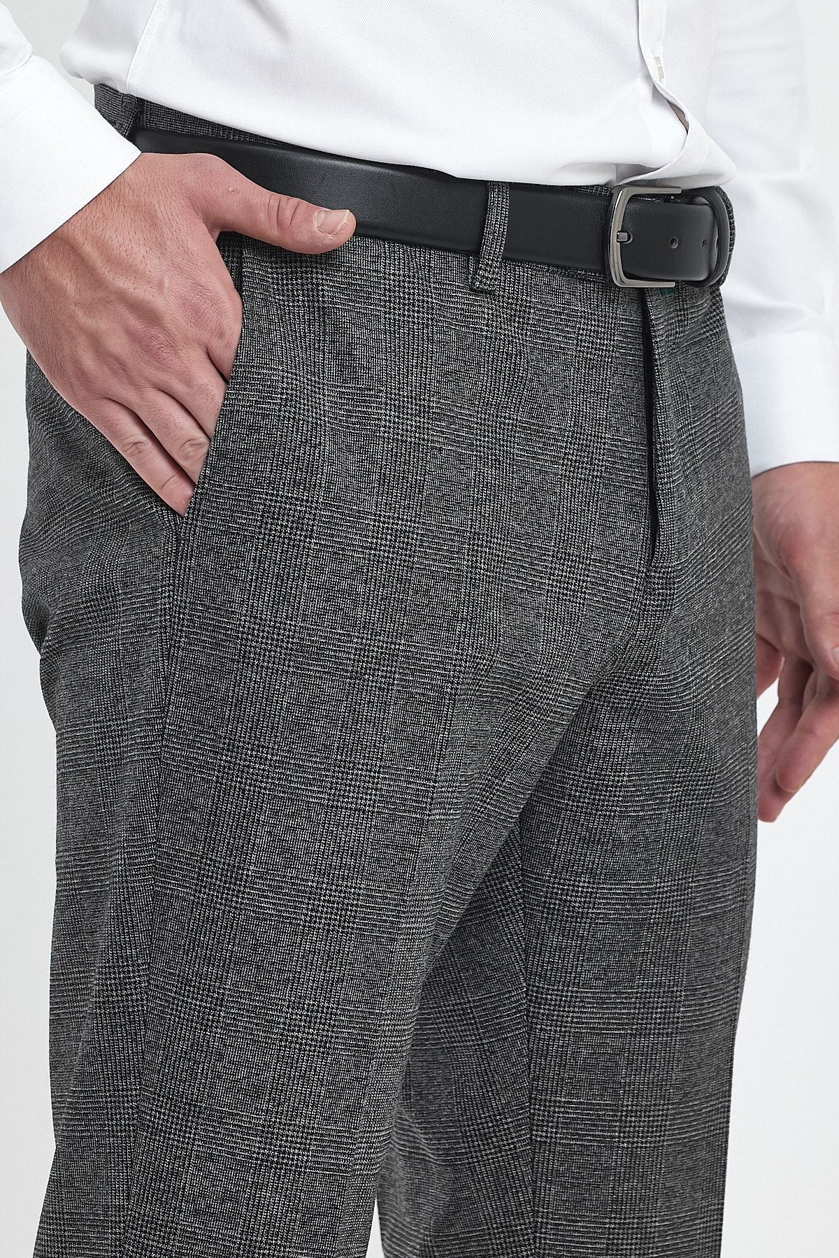 Брюки slim fit Trend Collection 003 серый (COL. 3) - Фото 6