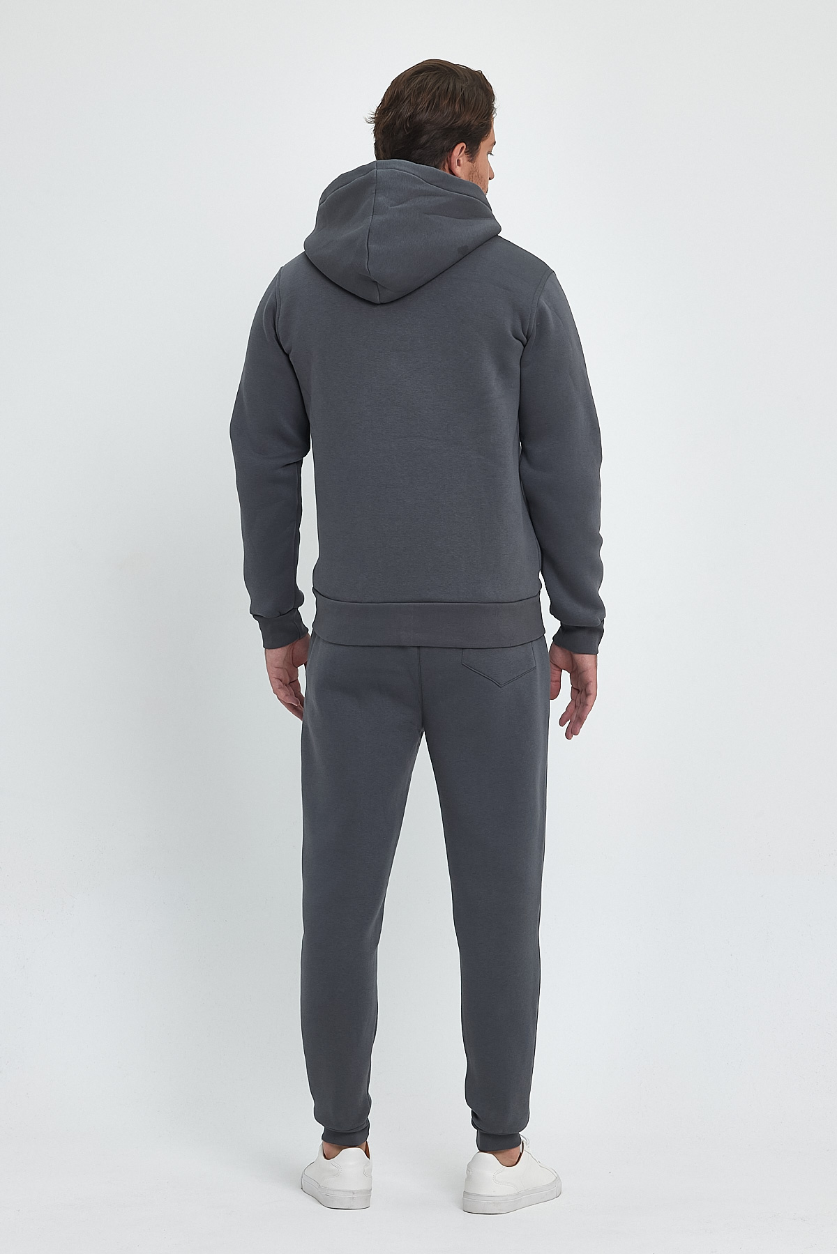 Спорт комплект флис Trend Collection: Кофта 6164, Штаны 5525 Антрацит - Фото 5