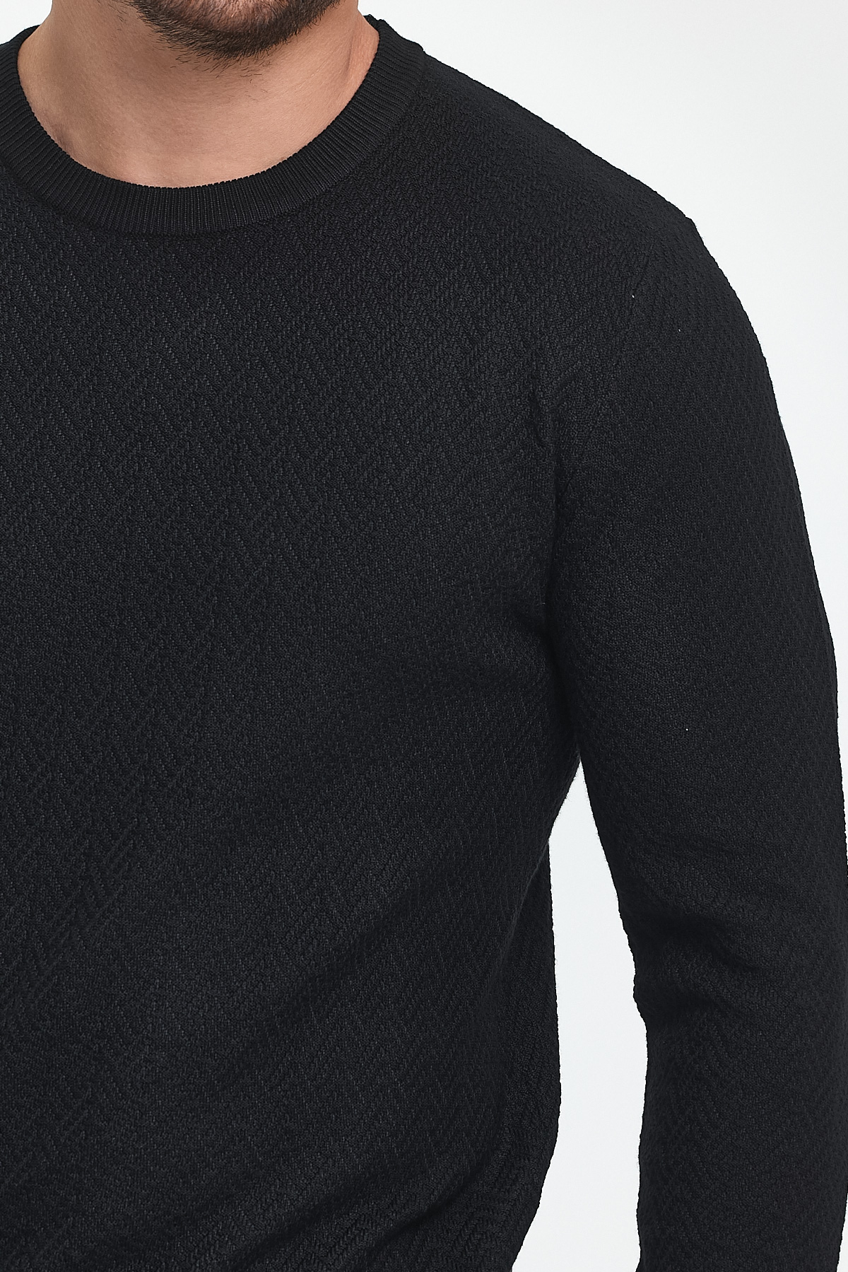 Светр casual Trend Collection 7394 Чорний - Фото 1