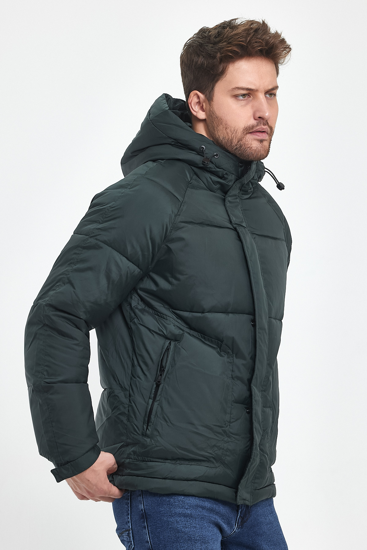 Куртка-зимняя Trend Collection 66-163 Темно-зеленый (DARK GREEN) - Фото 3