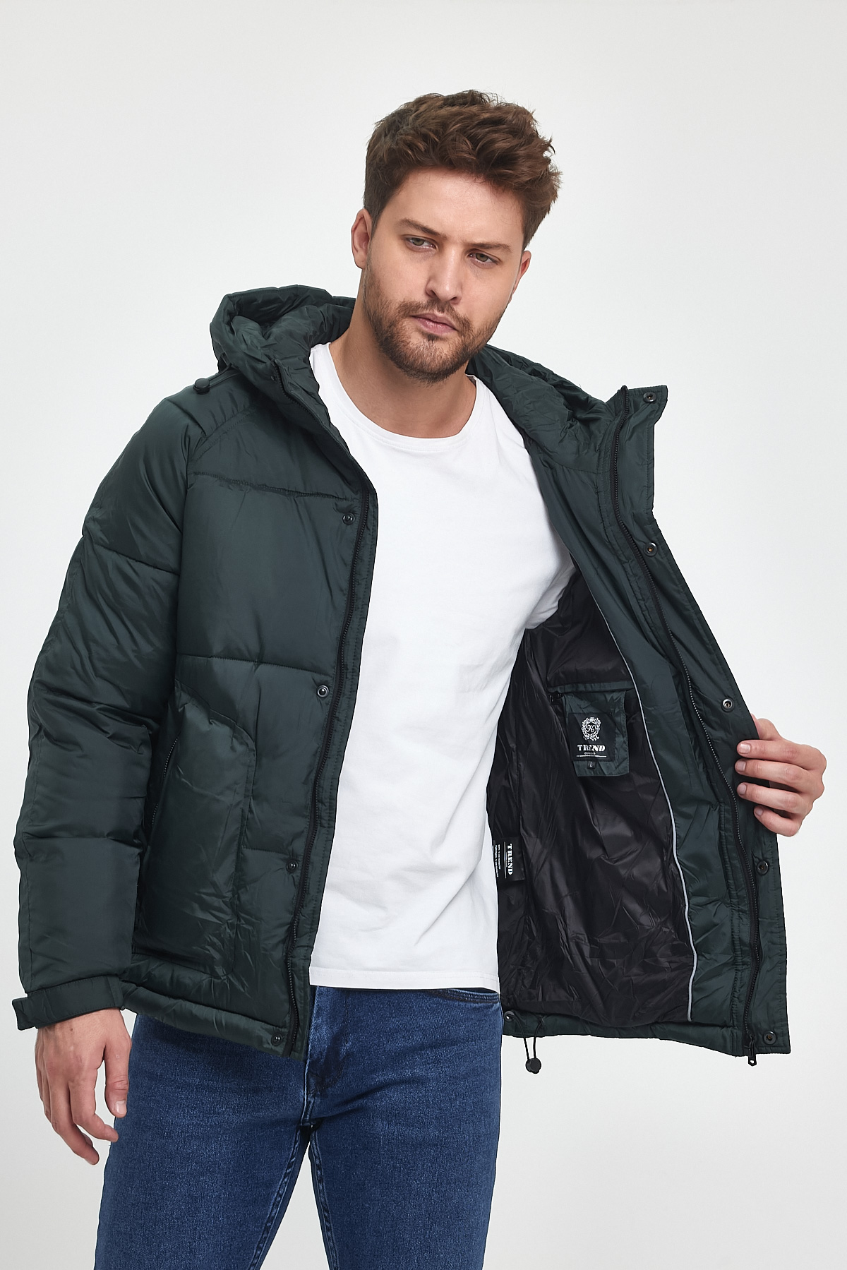 Куртка-зимняя Trend Collection 66-163 Темно-зеленый (DARK GREEN) - Фото 6