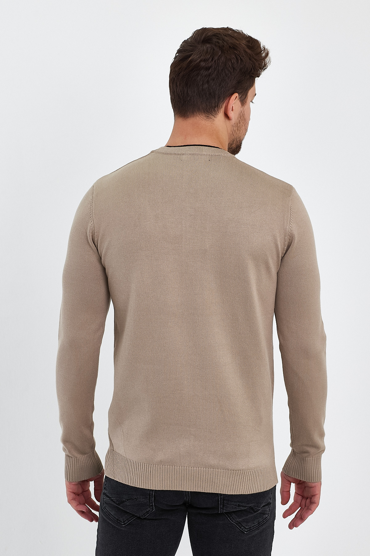 Свитер casual Trend Collection 03215 бежевый (BEIGE) - Фото 6