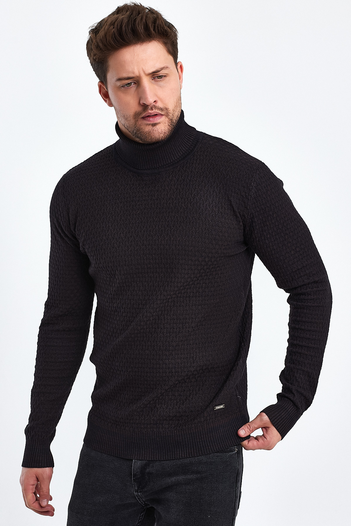 Гольф casual Trend Collection 1052 Темно-коричневый (974+963) - Фото 1