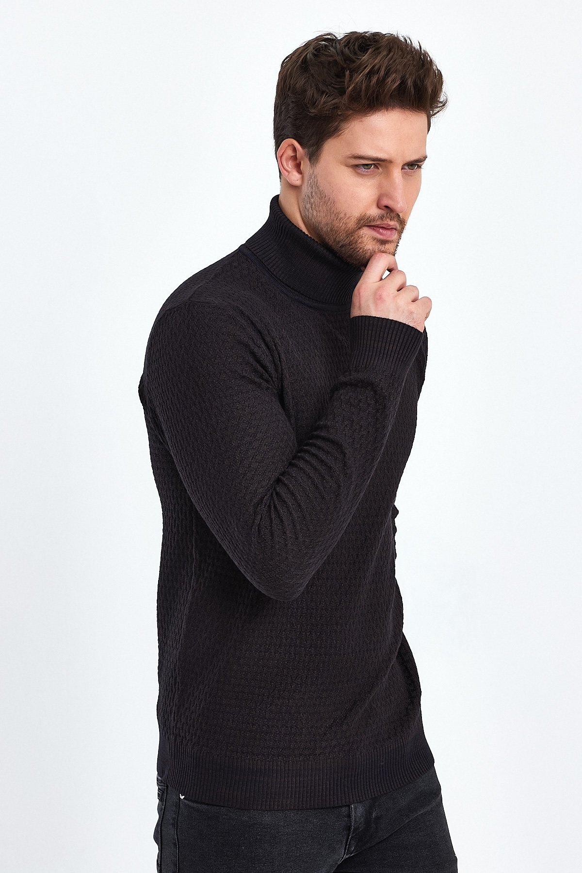 Гольф casual Trend Collection 1052 Темно-коричневый (974+963) - Фото 6