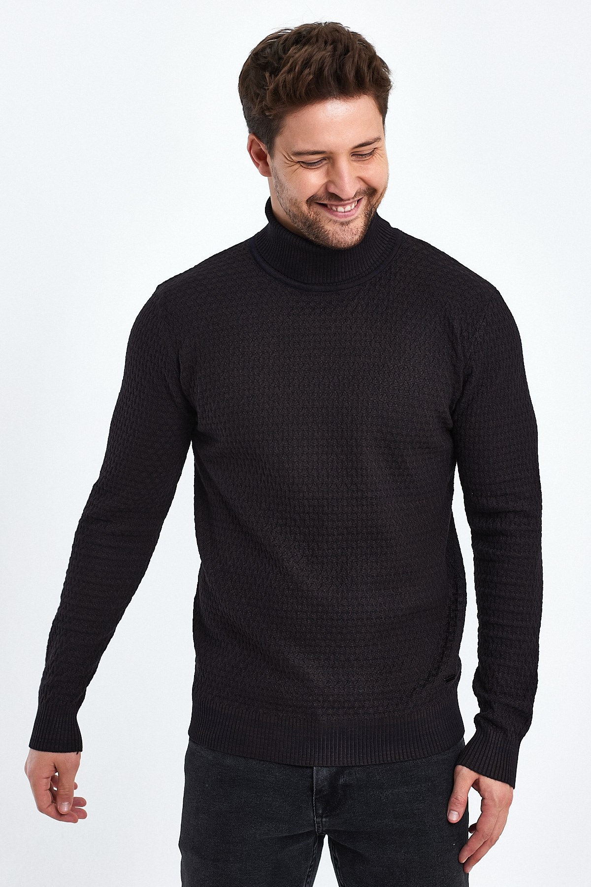 Гольф casual Trend Collection 1052 Темно-коричневый (974+963) - Фото 7