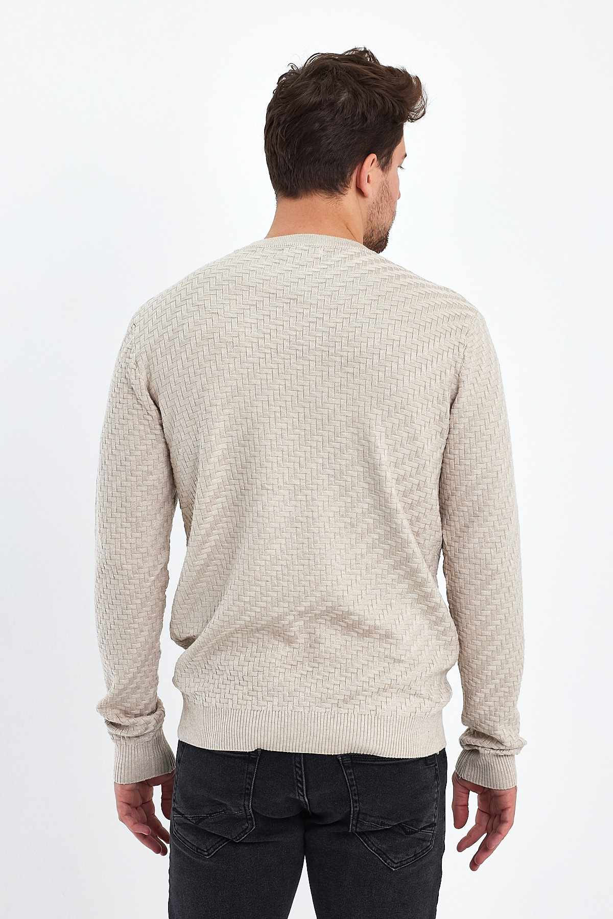 Свитер casual Trend Collection 3109 бежевый (BEIGE) - Фото 1