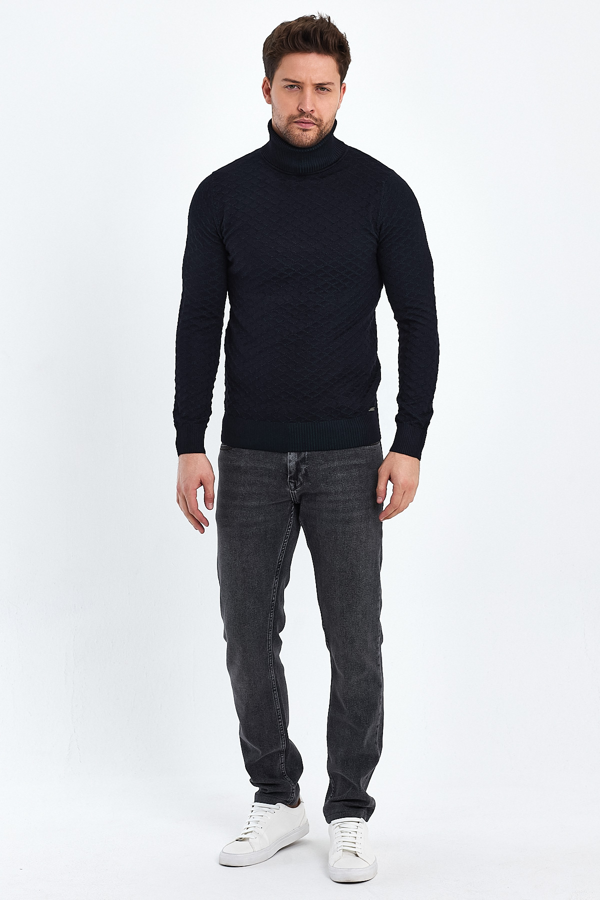 Гольф casual Trend Collection 22797 Темно-синий (DARK BLUE) - Фото 