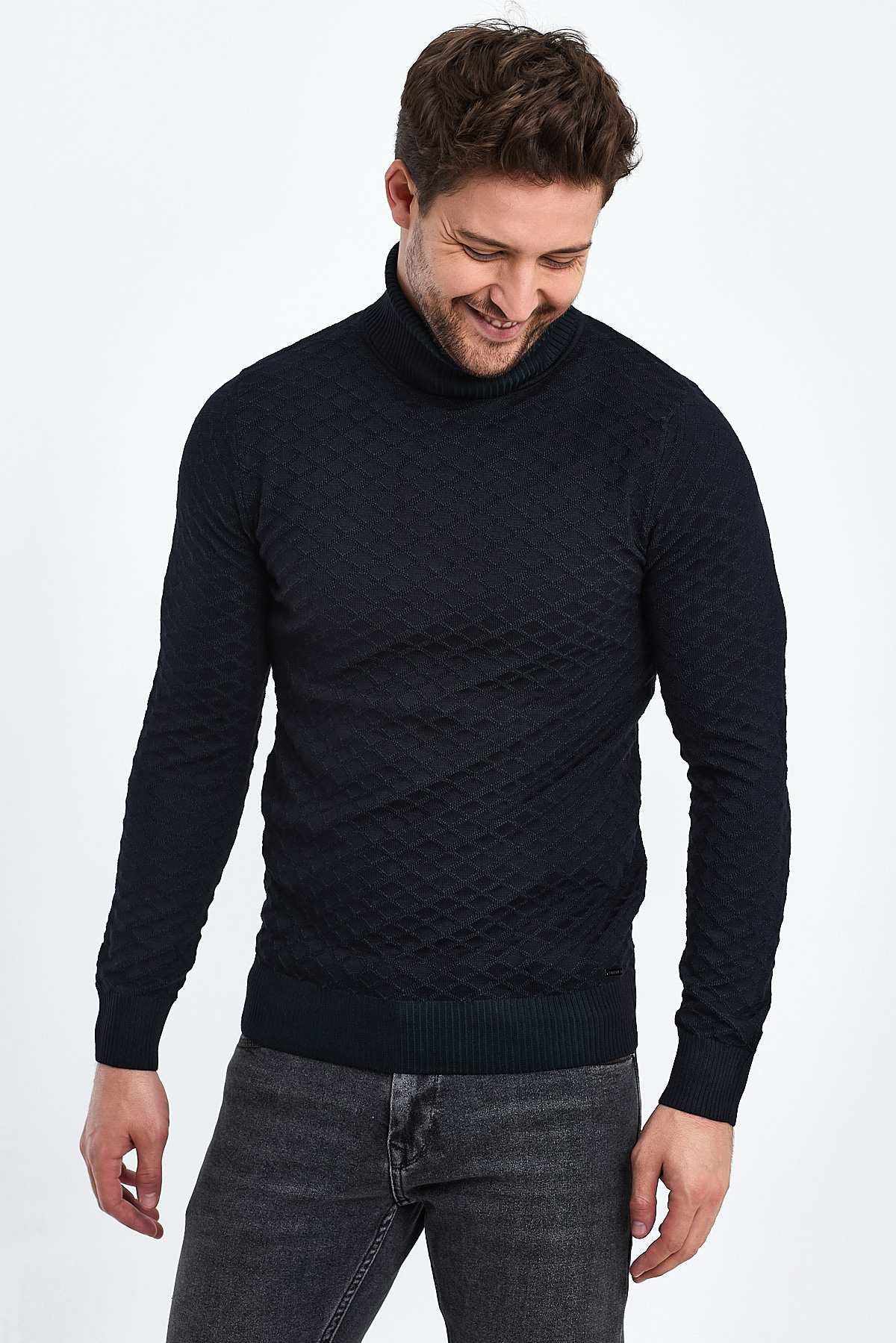 Гольф casual Trend Collection 22797 Темно-синий (DARK BLUE) - Фото 1