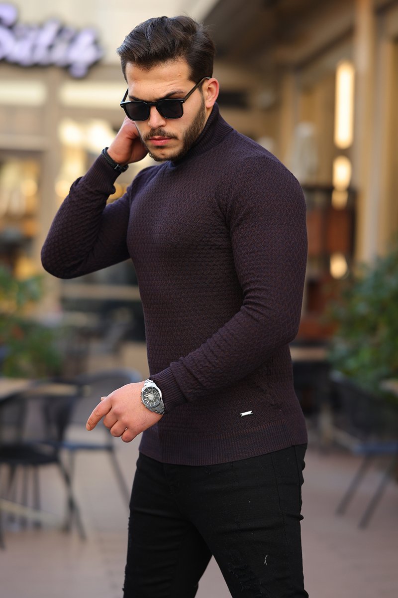 Гольф casual Trend Collection 1052 Темно-коричневый (974+963) - Фото 11