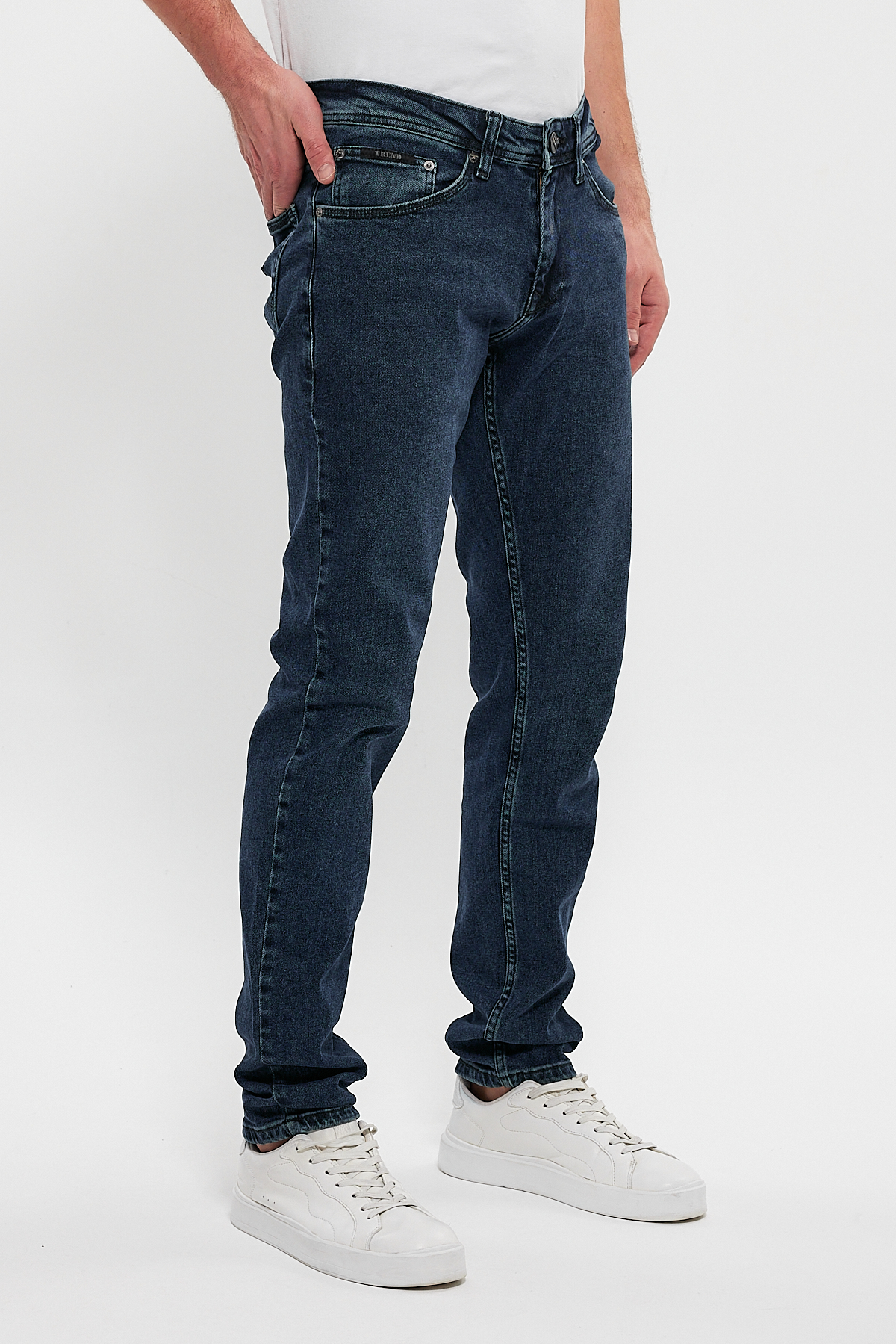 Джинси slim fit Trend Collection 13134 Синьо-зелений (HAKI) - Фото 7