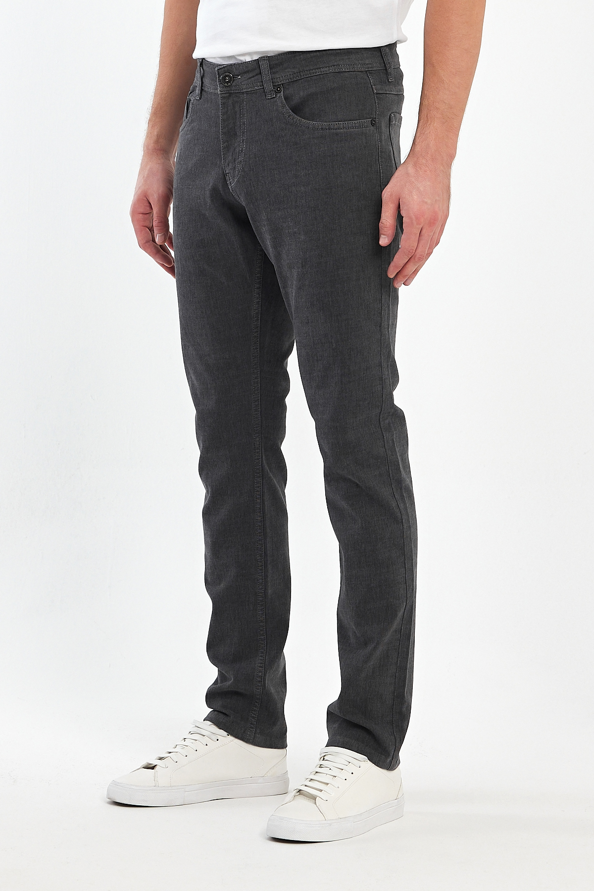 Джинсы slim fit Trend Collection 2703-1 черно-серый (GALEN K.GREY) - Фото 4