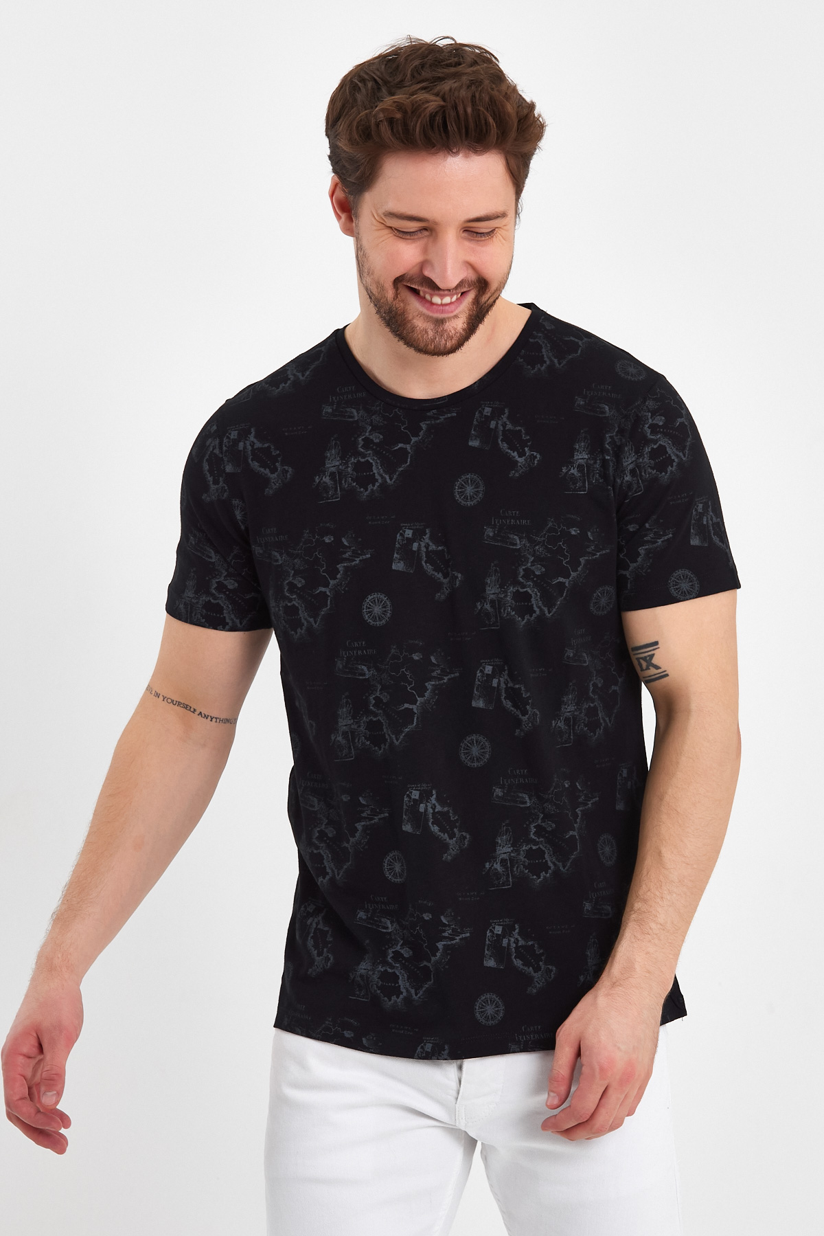 Футболка с принтом Trend Collection BAT 35584-1 черный (SIYAH) - Фото 5