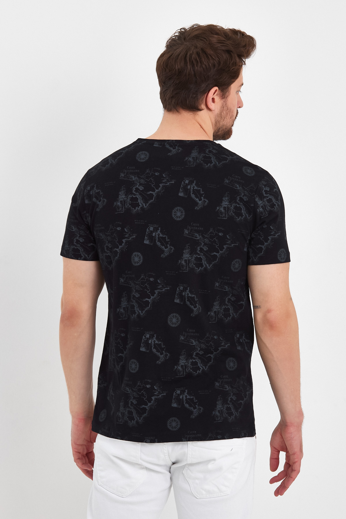 Футболка с принтом Trend Collection BAT 35584-1 черный (SIYAH) - Фото 4
