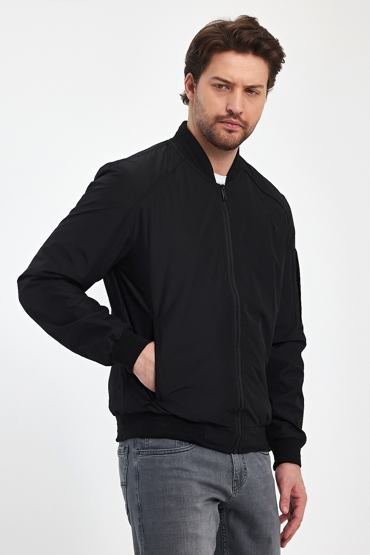 Бомбер Trend Collection 7700 черный (BLACK) - Фото 7