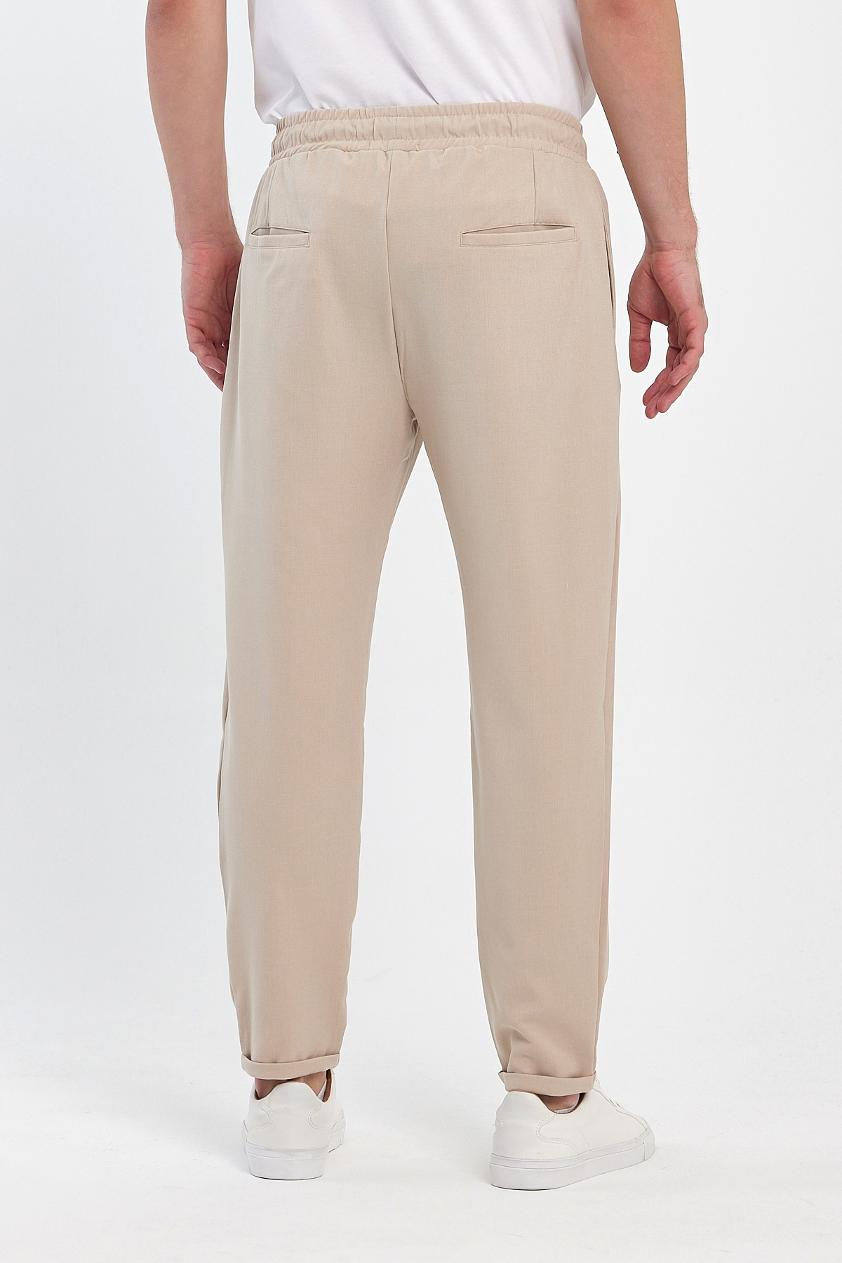 Брюки slim fit Trend Collection 4242-1 бежевый (BEJ) - Фото 3