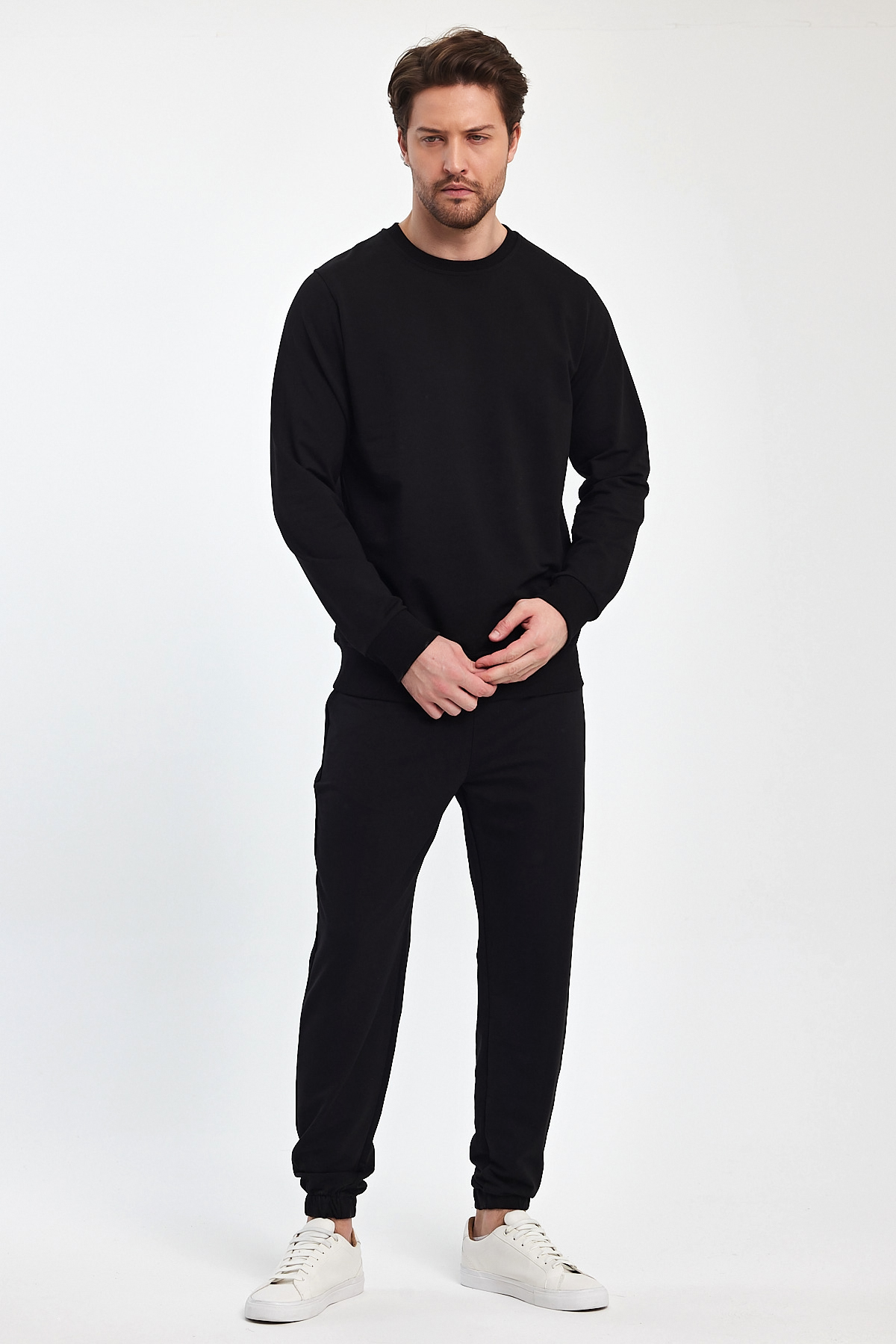Спорт комплект Trend Collection: Свитшот 6047, Штаны 5494 Черный - Фото 1