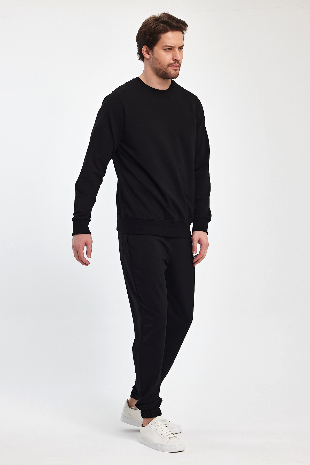 Спорт комплект Trend Collection: Свитшот 6047, Штаны 5494 Черный - Фото 