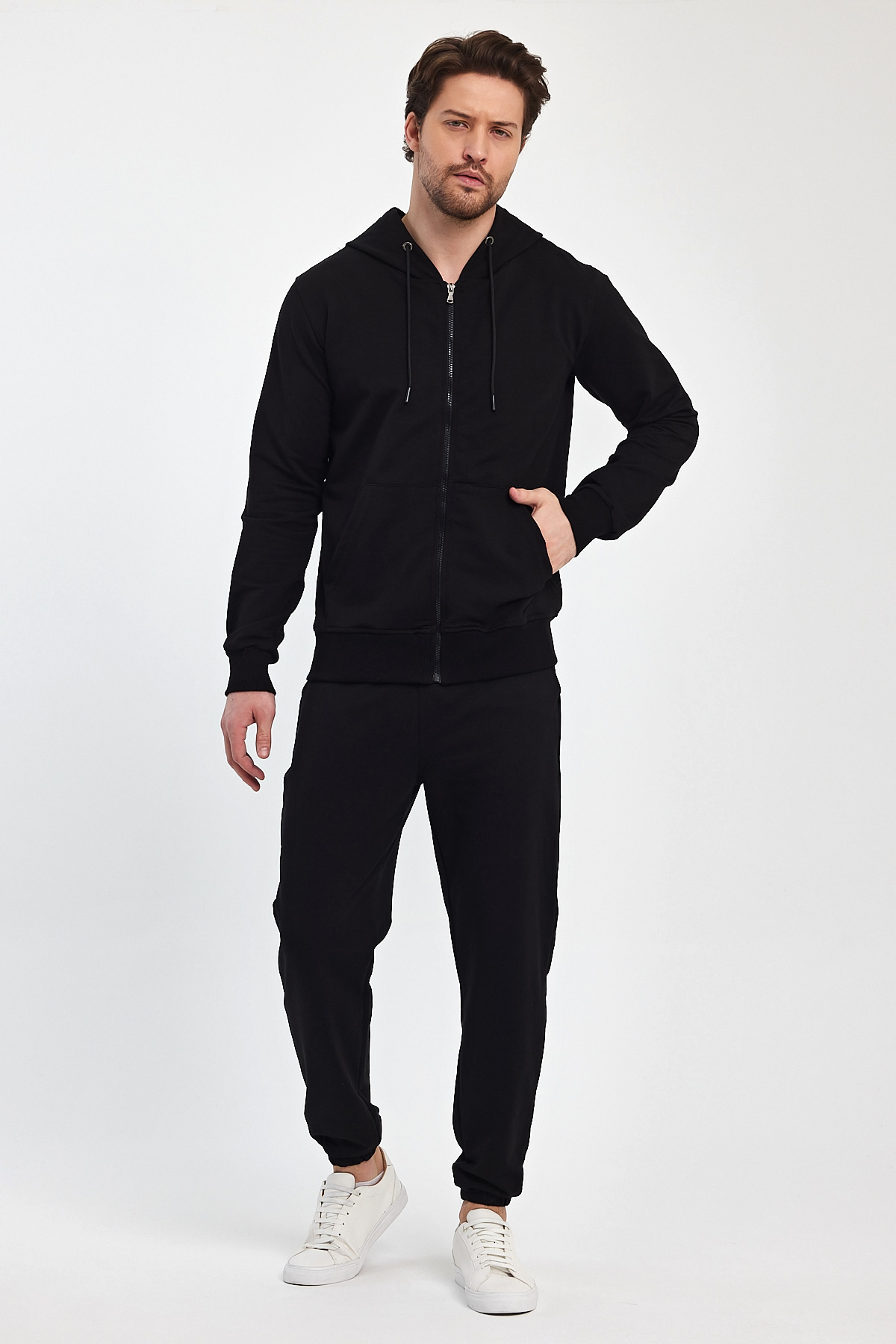 Спорт комплект Trend Collection: Кофта 6033, Штаны 5494 Черный - Фото 1