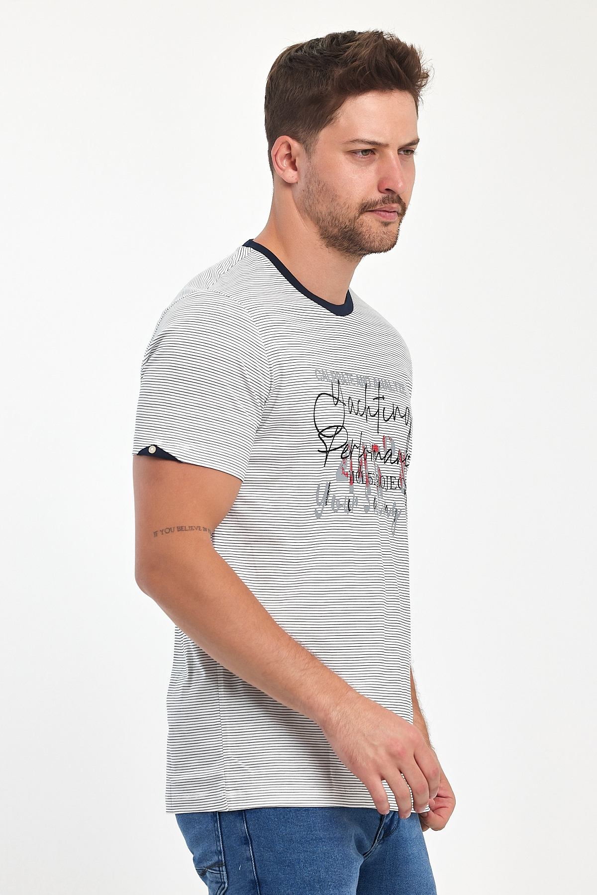 Футболка с принтом Trend Collection 35960 Белый (BEYAZ) - Фото 1