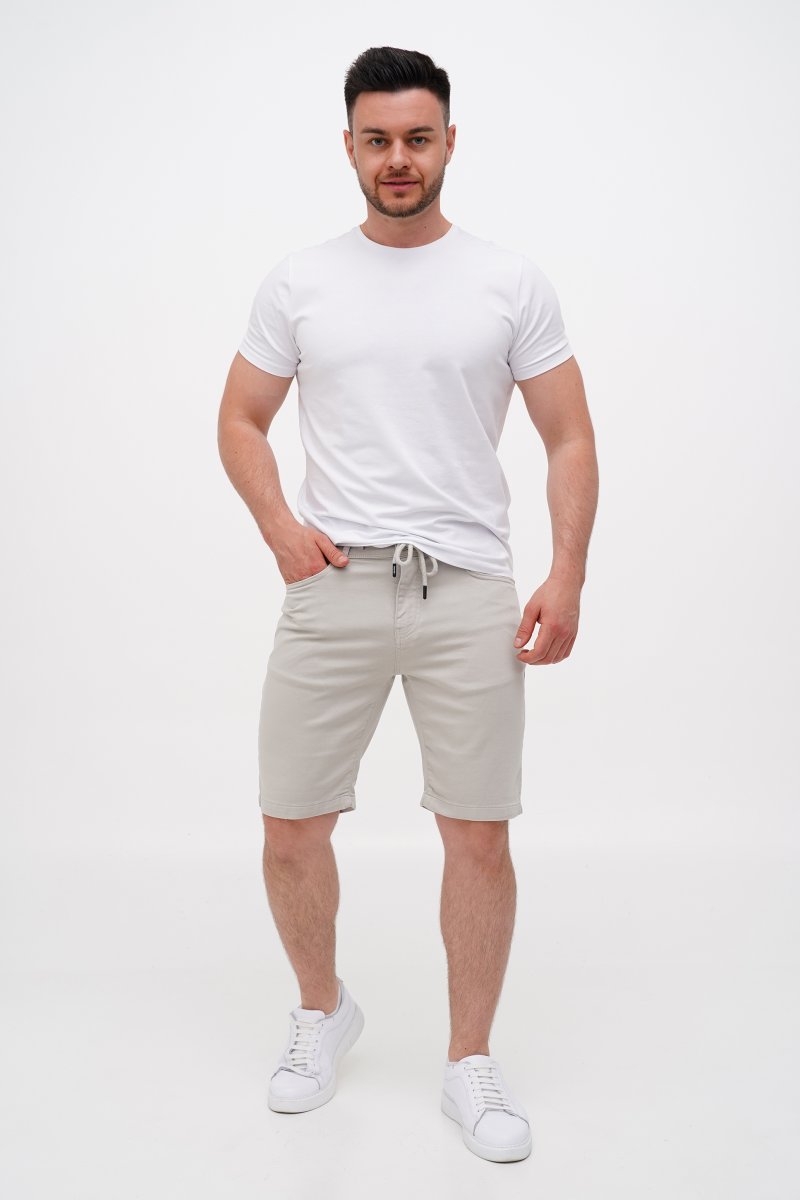 Шорти джинс Trend Collection 7094-01-1 Світло-сірий (STONE) - Фото 