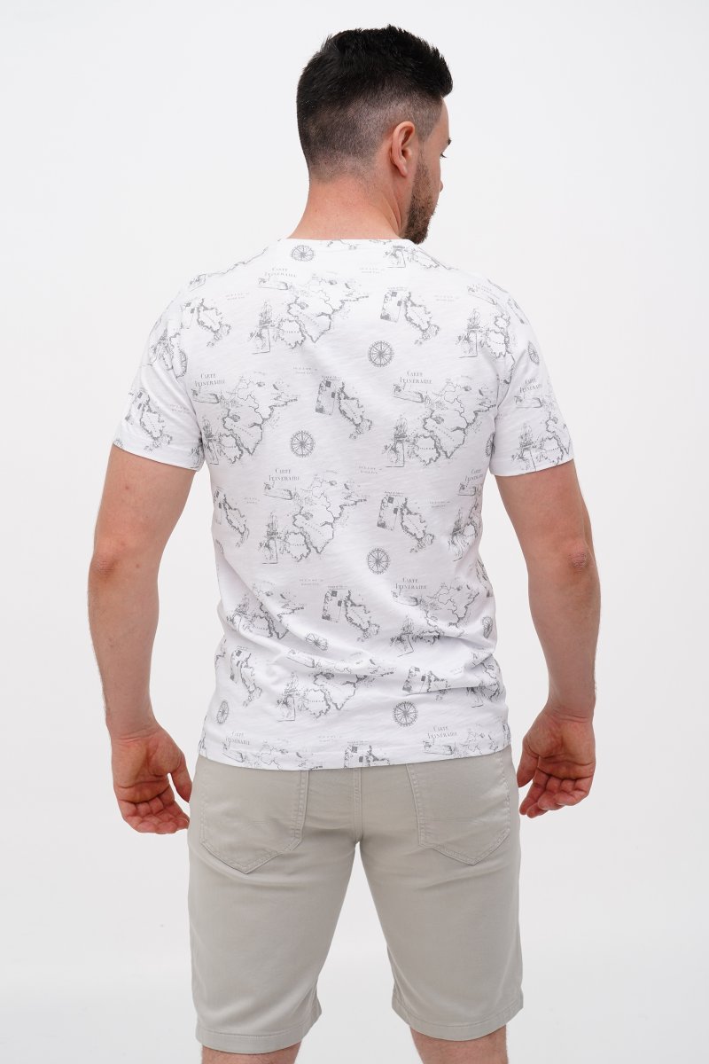 Футболка з принтом Trend Collection 35584-1 Білий (BEYAZ) - Фото 1