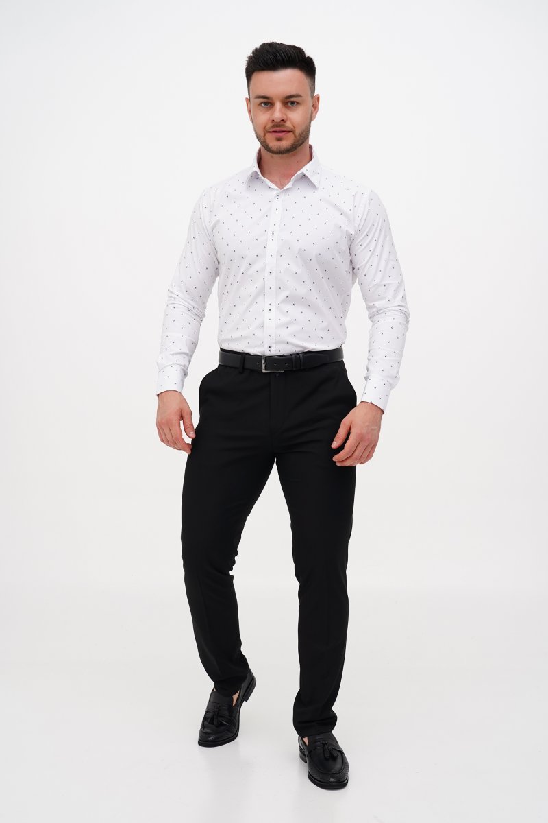Рубашка с принтом Trend Collection 32776 Белый (GOMLEK) - Фото 1