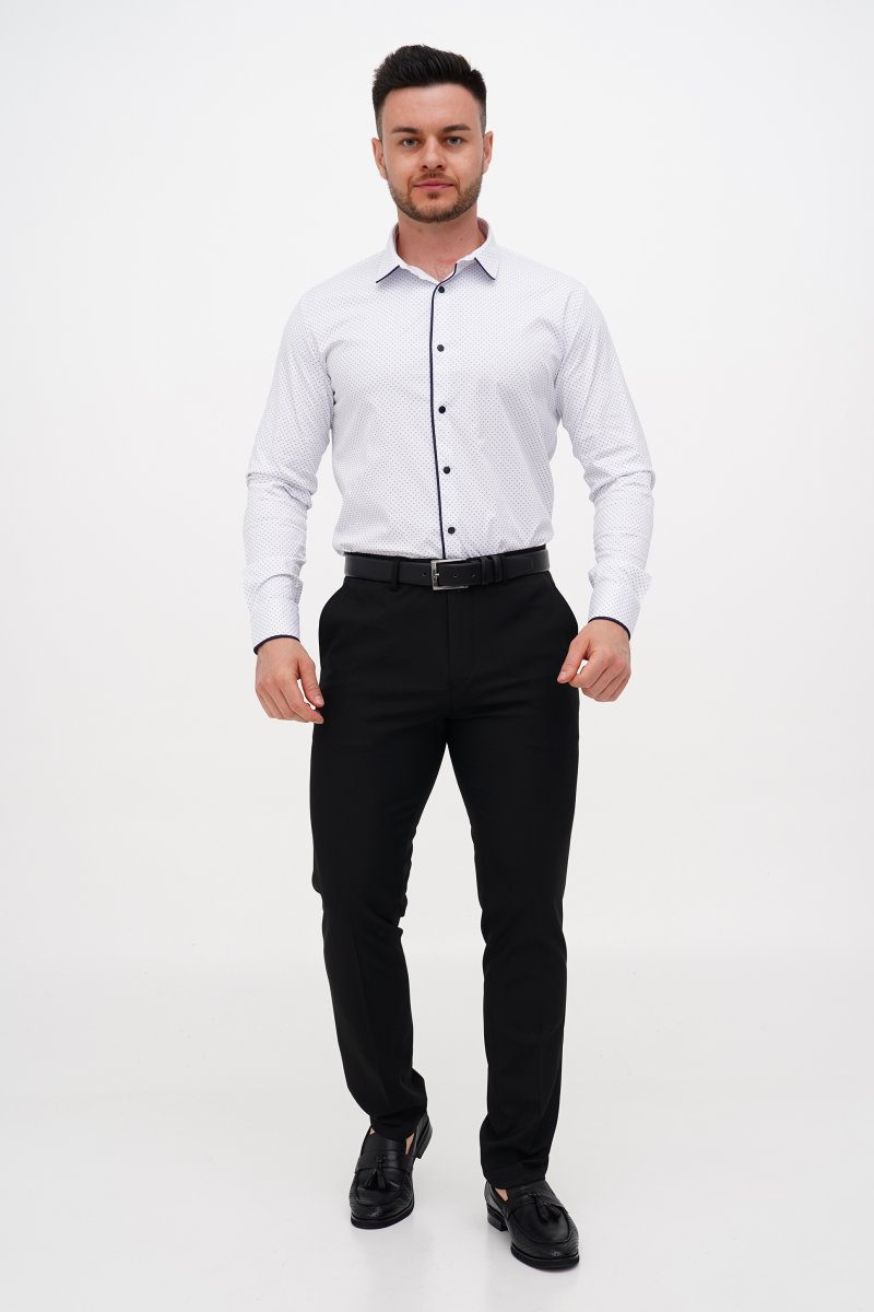 Рубашка Trend Collection 224-1 белый+принт - Фото 