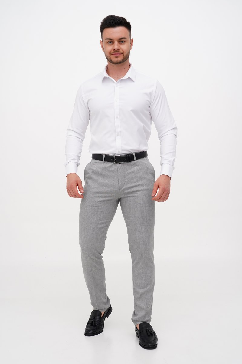 Штаны Slim fit Trend Collection 1249 светло-серый (colour 1) - Фото 