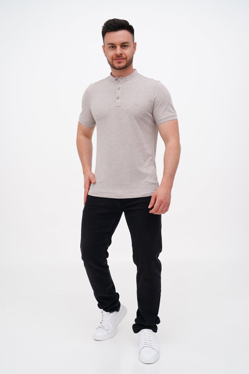 Футболка стійка Trend Collection 2090-1 Бежевий (K.BEJ MELANJ) - Фото 
