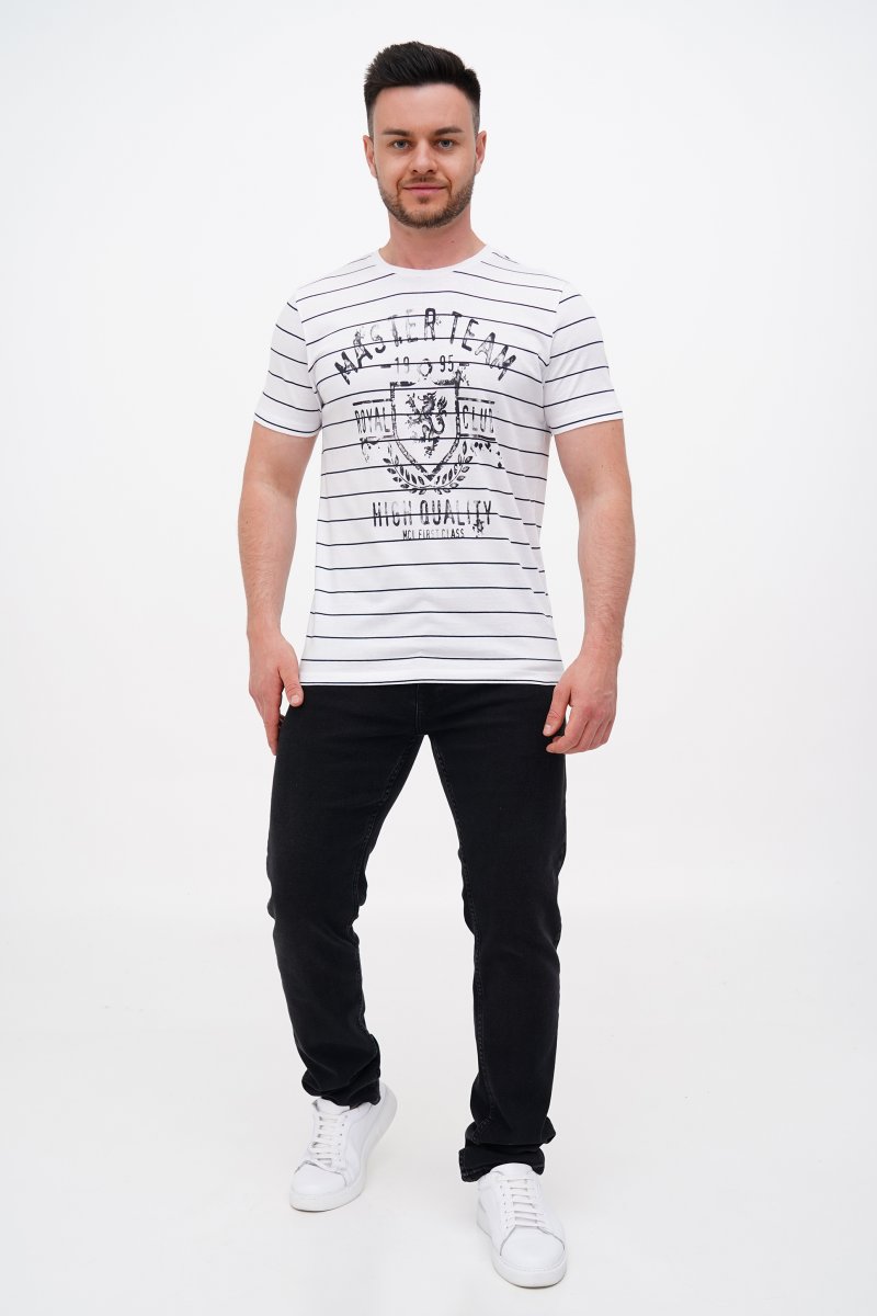 Футболка с принтом Trend Collection 35684 Белый (BEYAZ) - Фото 