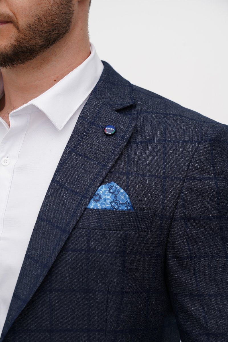 Піджак Trend Collection 4002 Темно-синій (DARK BLUE) - Фото 6