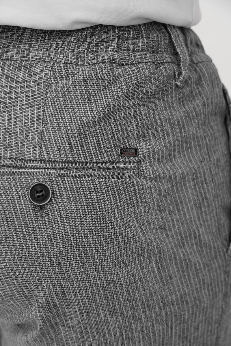 Брюки comfort fit Trend Collection 3422 серый + белый (WINСOF 1) - Фото 3