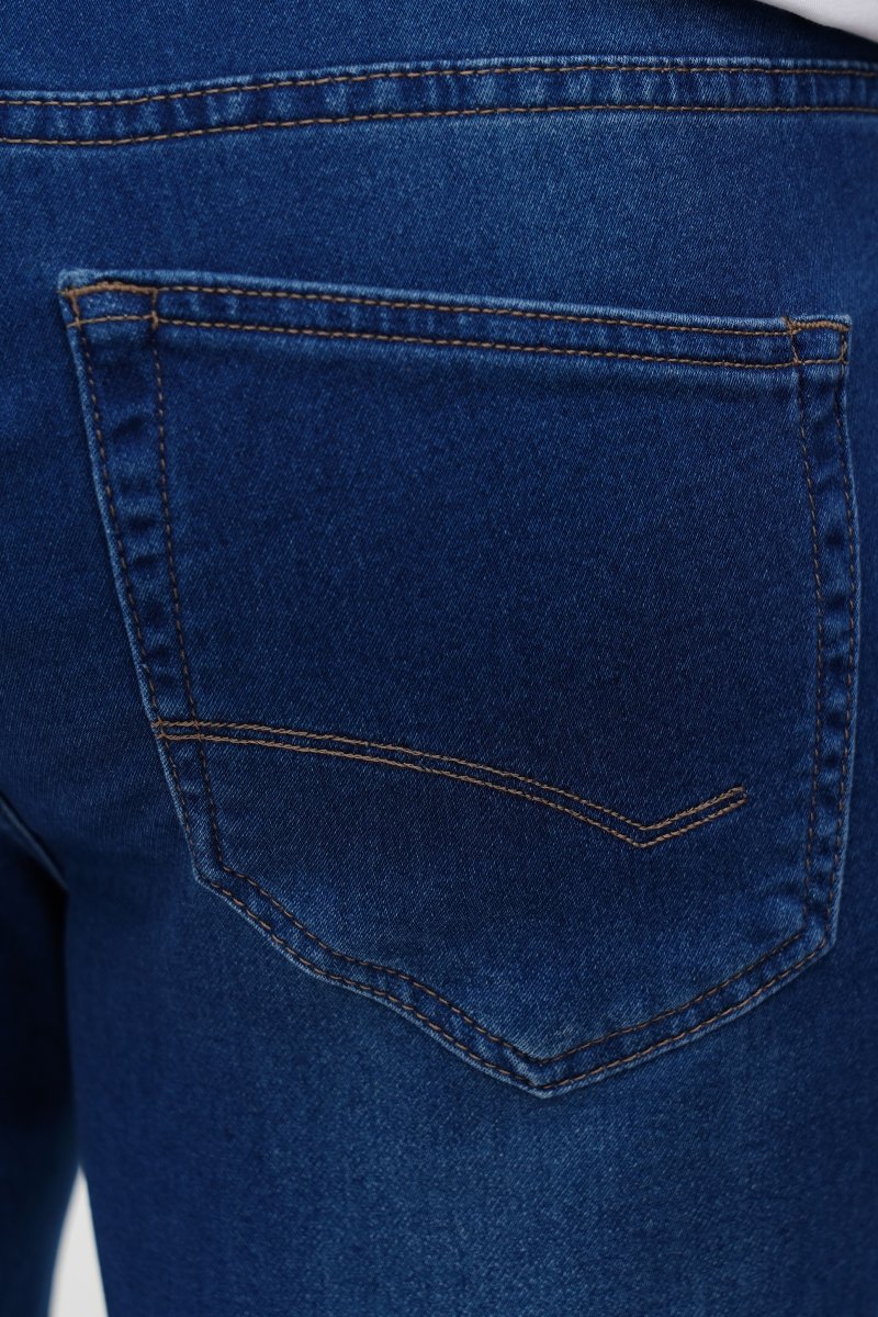 Шорты джинс Trend Collection 7101 синий (MIDDLE BLUE) - Фото 3
