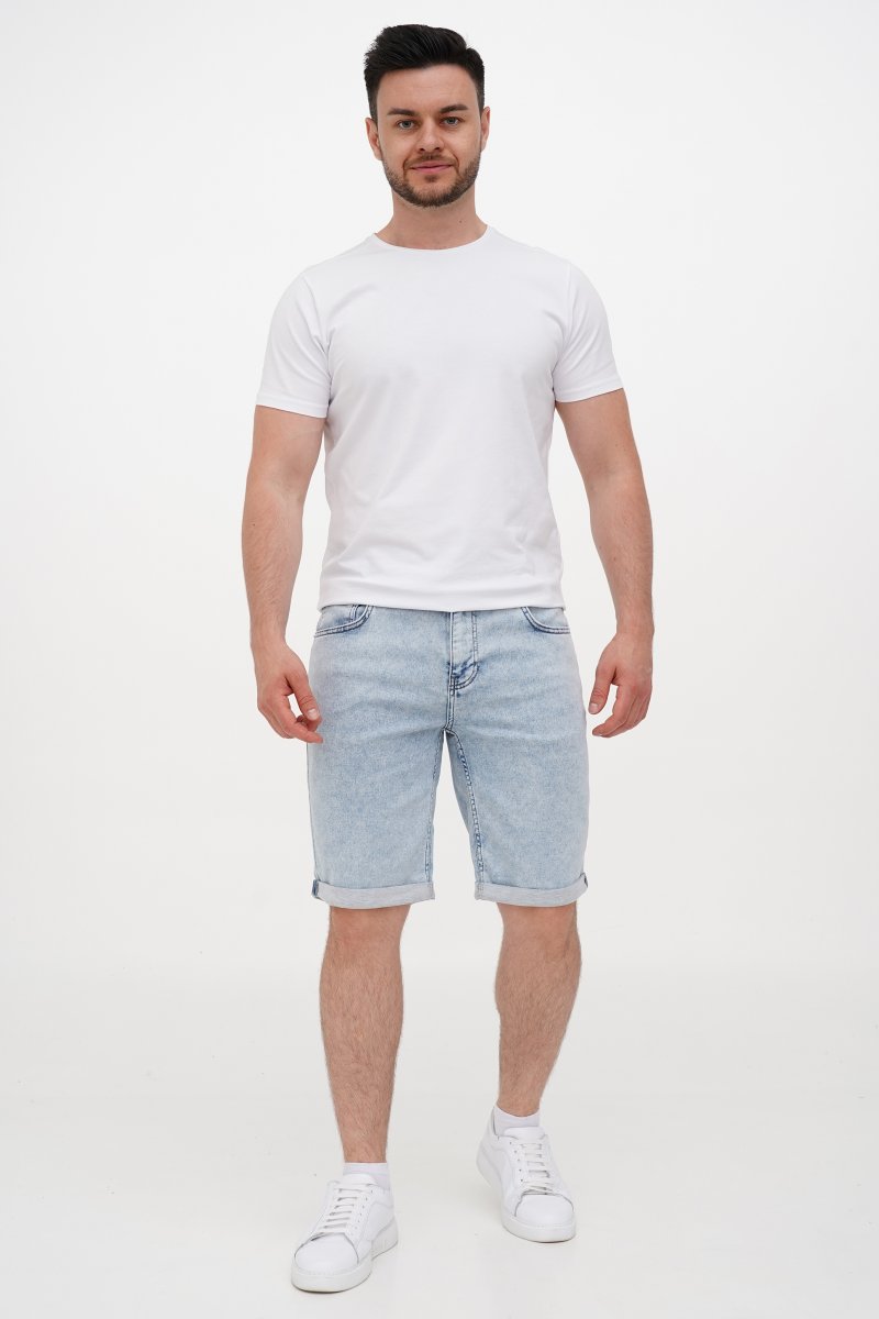 Шорты джинс Trend Collection 7101 светло-синий (LIGHT BLUE) - Фото 