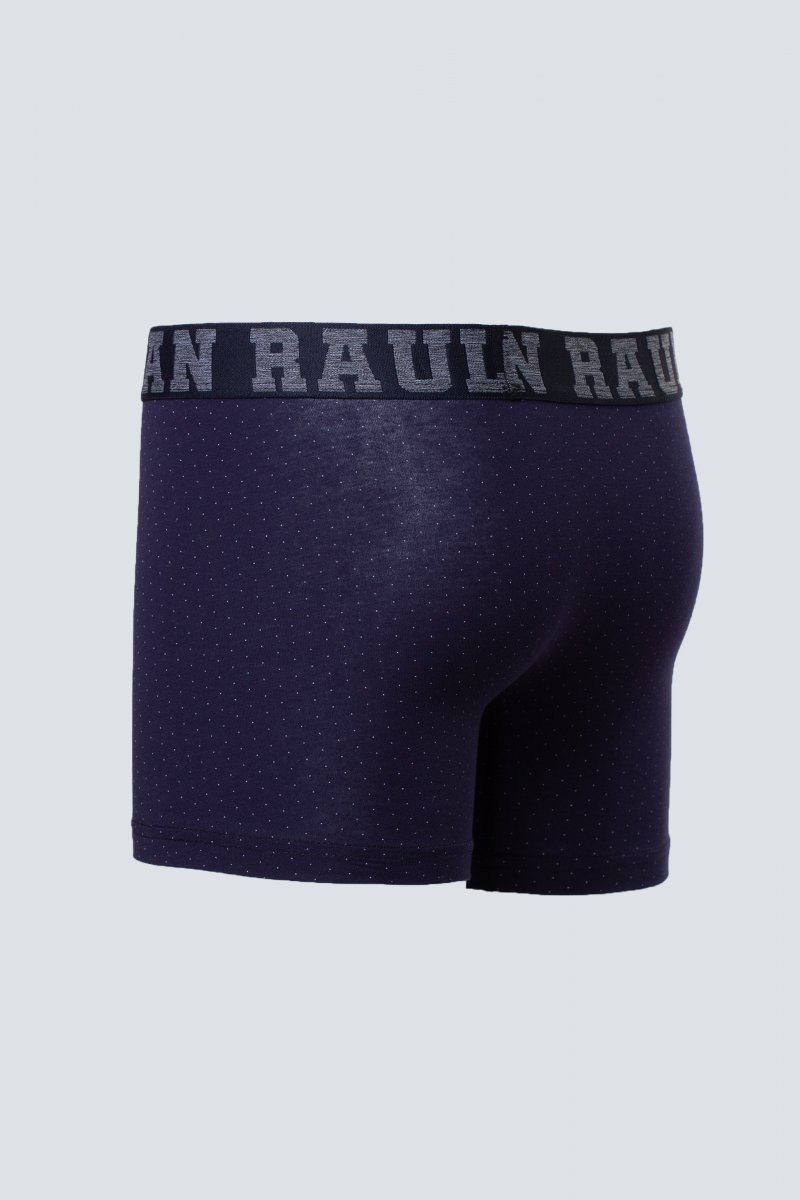Труси з принтом JUAN RAUL JR79 Темно-синій+крапка - Фото 
