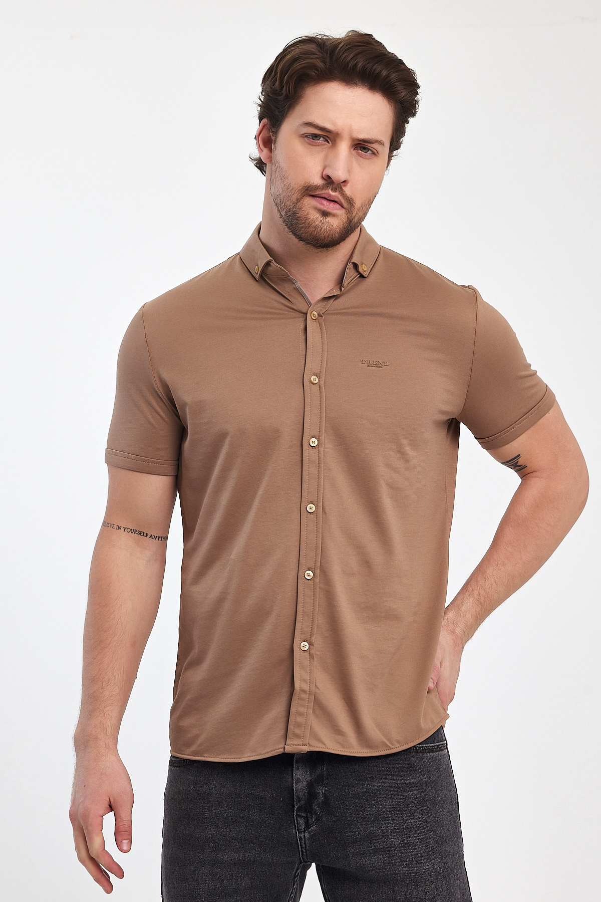 Рубашка-К. Р. Trend Collection 24y1200 бежевый (VISON) - Фото 4